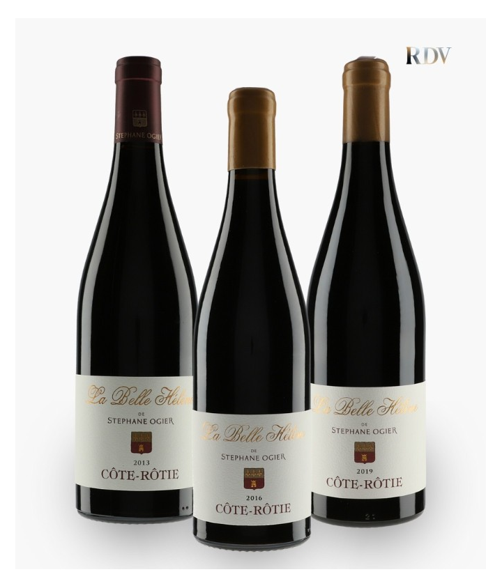 Verticale Côte-Rôtie Belle-Hélène 2013/2016/2019 Stéphane Ogier